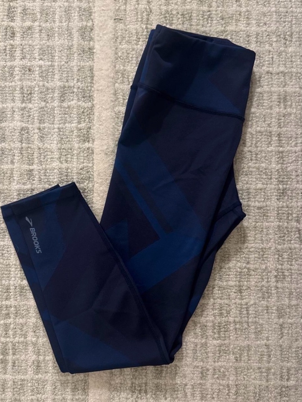 Brooks Navy Blue Athletic Leggings